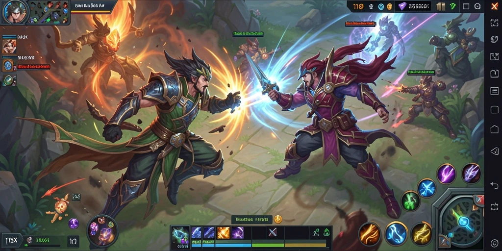 Gameplay intens dan aksi seru di arena MOBA