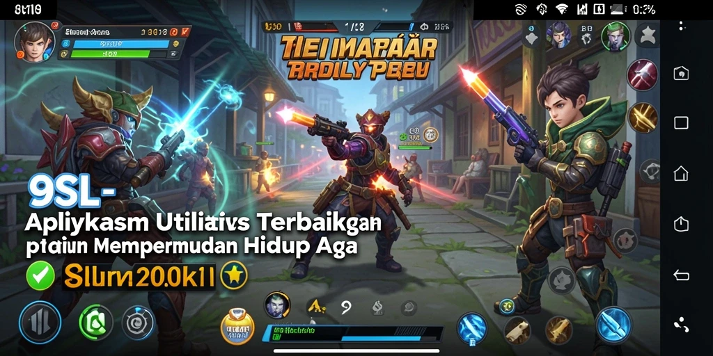 Screenshot aplikasi 9SL menampilkan fitur utilitas yang memudahkan pengguna.