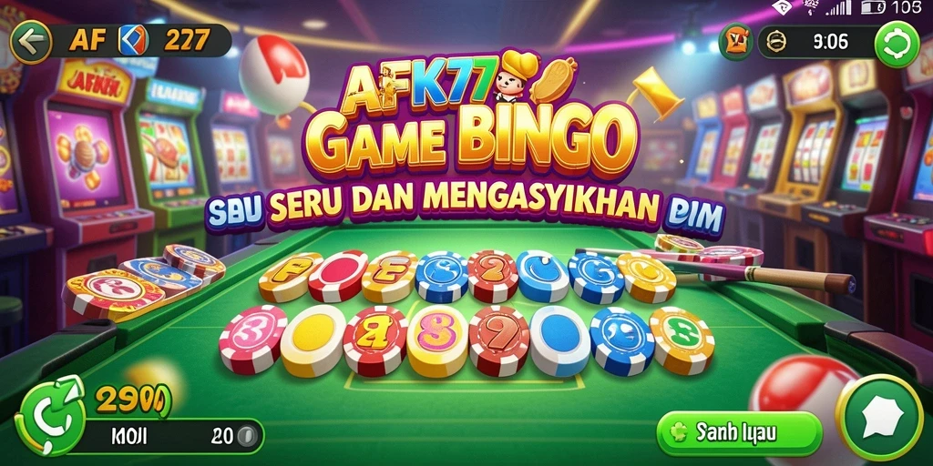 Tangkapan layar gameplay <strong>AFK77</strong> yang menampilkan serunya permainan Bingo.
