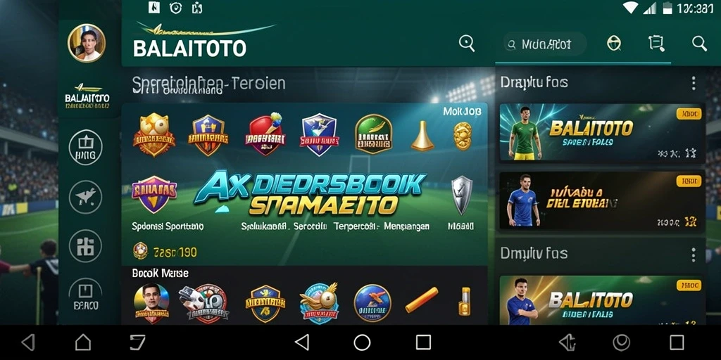 Tampilan antarmuka BALAITOTO yang menarik saat bermain.
