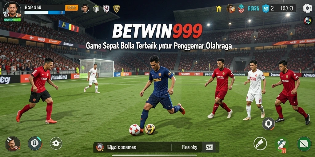 Tampilan gameplay BETWIN999 yang mendebarkan saat bertanding di lapangan.