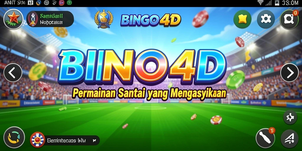 Tampilan gameplay BINGO4D yang penuh warna dan interaktif.