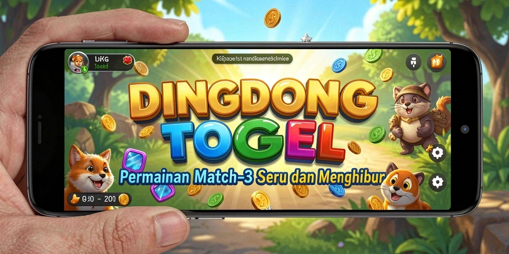 Tampilan gameplay DINGDONGTOGEL yang seru dan penuh warna.