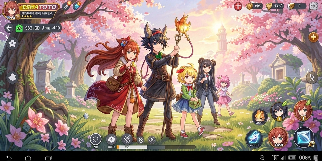 Gameplay menarik dan karakter Anime yang menawan.