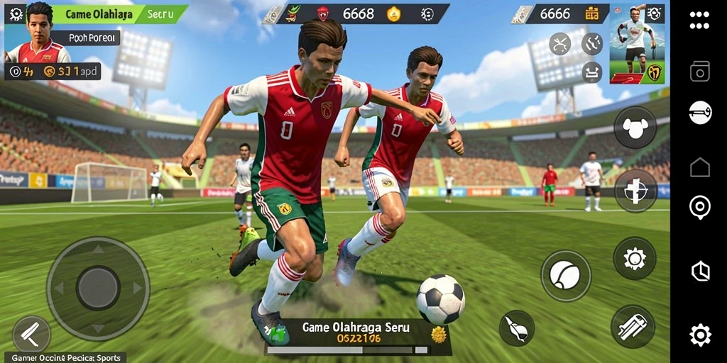 Tampilan gameplay yang dinamis dan interaktif dari G668.
