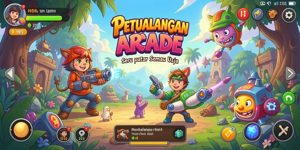 Tampilan gameplay menantang di H89 dengan rintangan seru.
