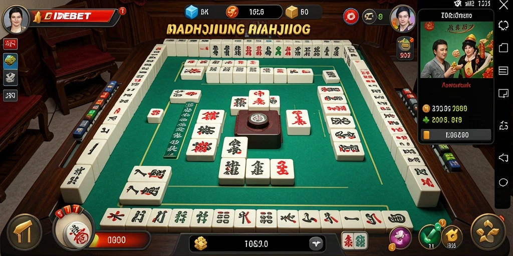 Tampilan gameplay Mahjong yang menawan dan menarik di IDEBET.