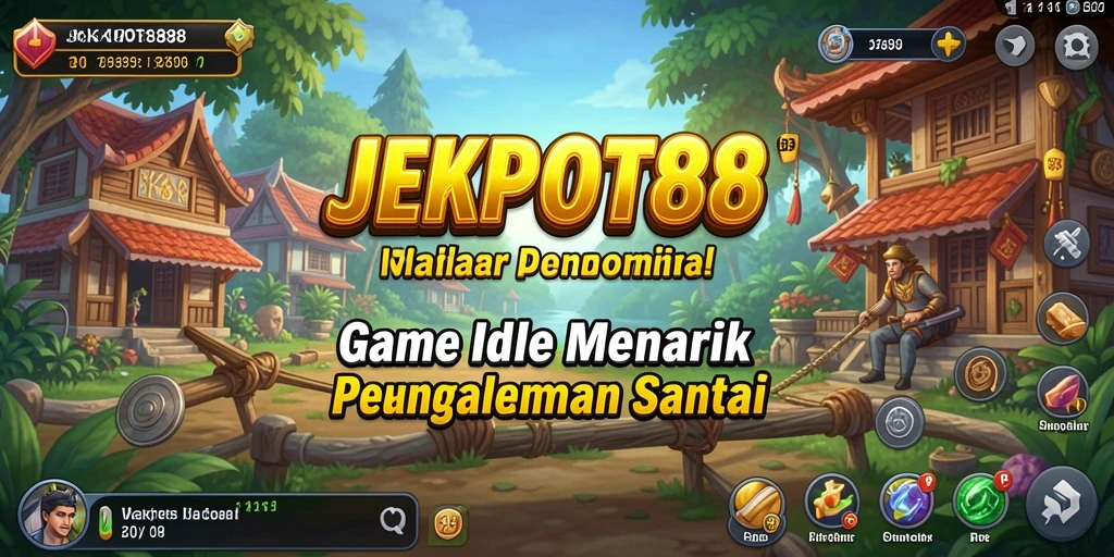 Screenshot JEKPOT88 menampilkan gameplay seru dari game Idle.