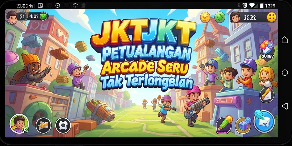 Tampilan gameplay JKTJKT yang menarik dan penuh warna.