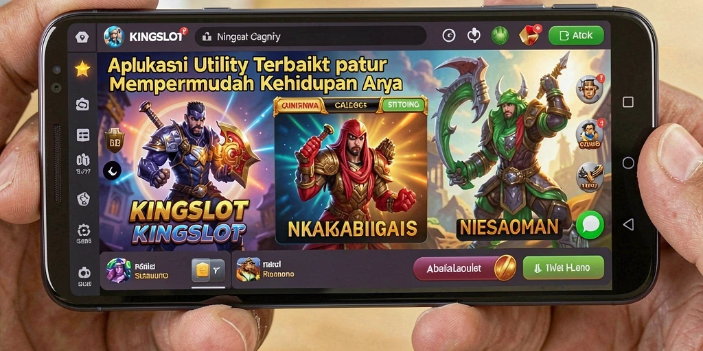 Screenshot KINGSLOT yang menunjukkan tampilan antarmuka utility.