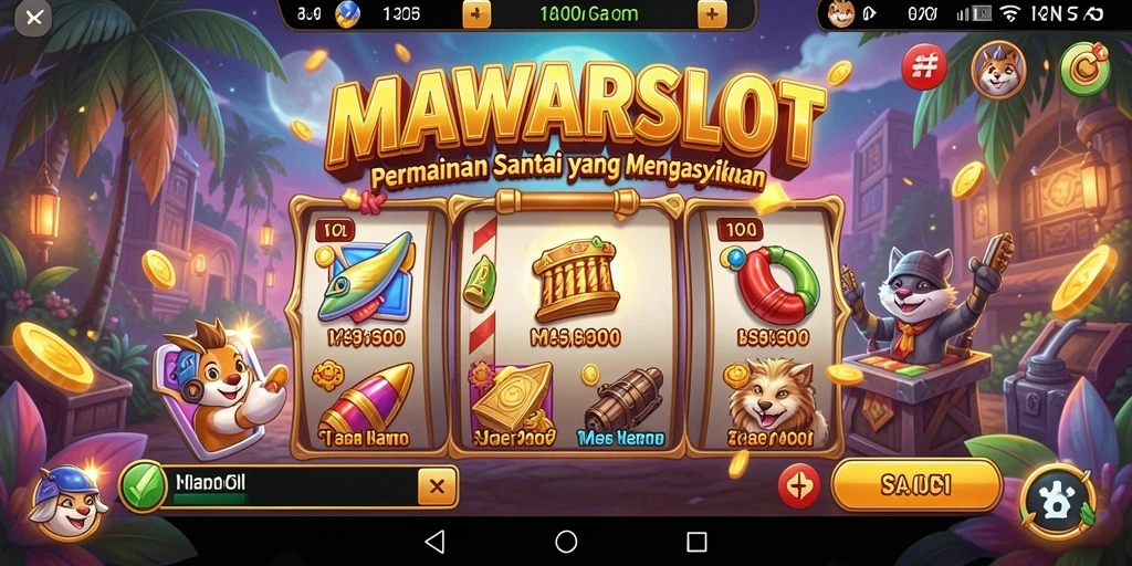 Tampilan gameplay MAWARSLOT yang mengasyikkan dan penuh warna.