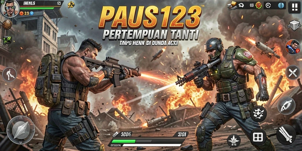 Gameplay seru dan mendebarkan dalam PAUS123