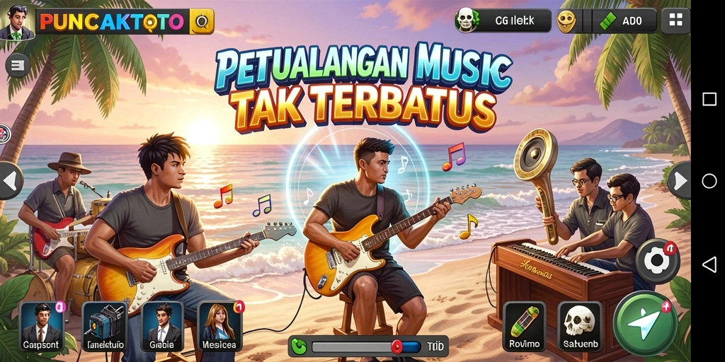 Screenshot utama PUNCAKTOTO menampilkan gameplay dinamis dan interaksi pengguna.