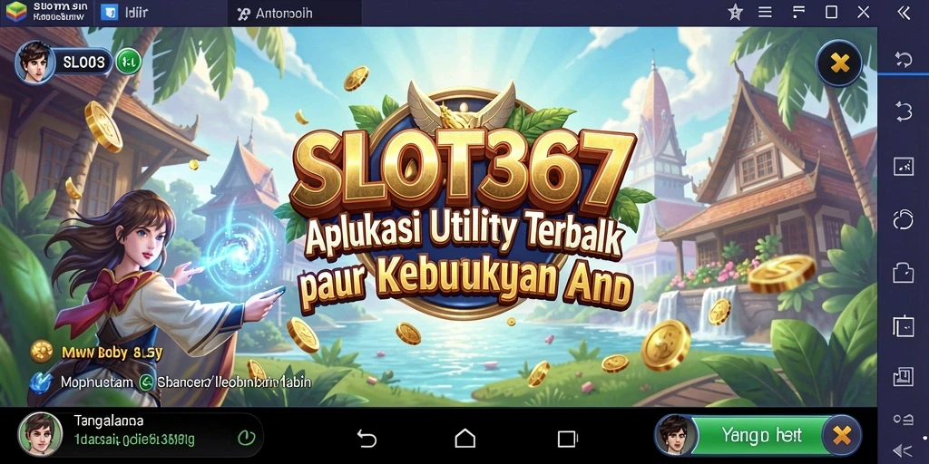 Tampilan aplikasi SLOT367 dengan fitur-fitur utama yang menonjol.