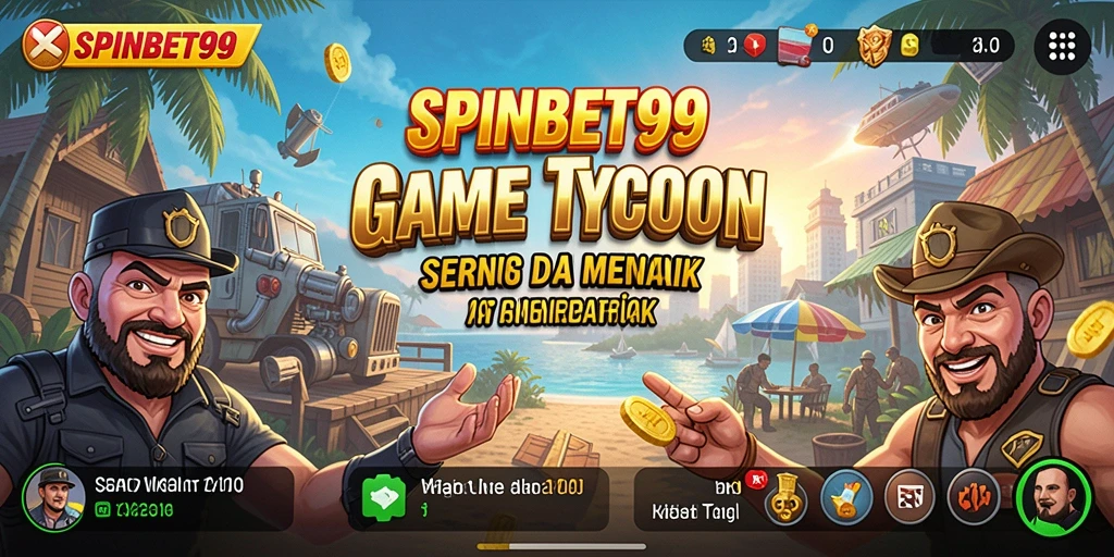 Screenshot gameplay SPINBET99 menampilkan aktivitas manajemen bisnis yang seru.