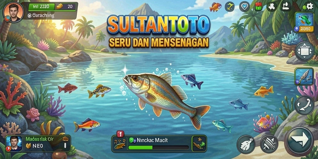 Tangkapan ikan yang fantastis dalam gameplay SULTANTOTO.