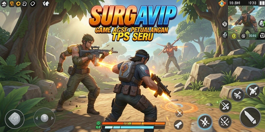 Tampilan gameplay seru dan menantang di SURGAVIP.