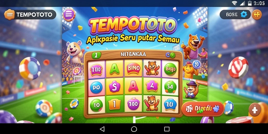 Screenshot gameplay menunjukkan keseruan bermain Bingo di TEMPOTOTO.