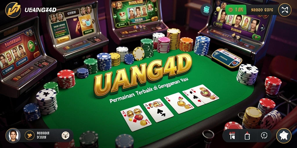 Tampilan gameplay poker yang menarik di UANG4D.