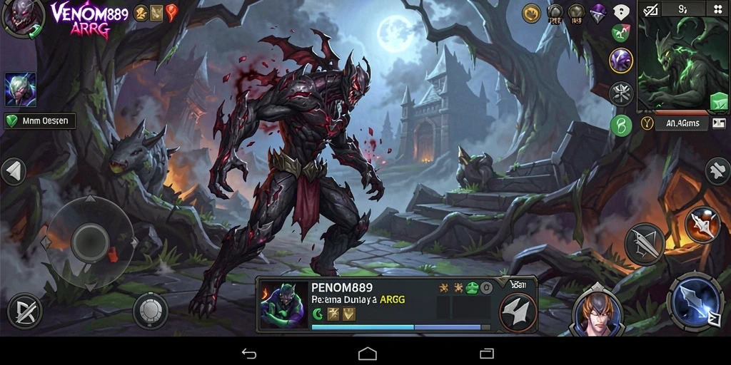 Tampilan seru dari gameplay ARPG VENOM889 yang mengasyikkan.